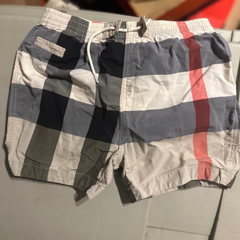 Burberry infant swim trunks